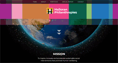 Desktop Screenshot of halloranphilanthropies.org
