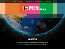 Tablet Screenshot of halloranphilanthropies.org